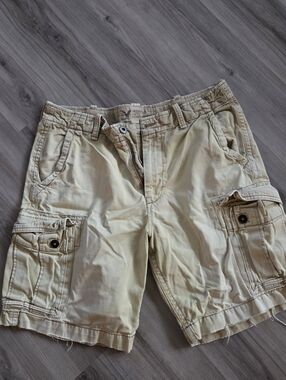 American Eagle Cargo Shorts Men's 38 -10" Heavy Baggy Utility Y2K Rugged Surplus